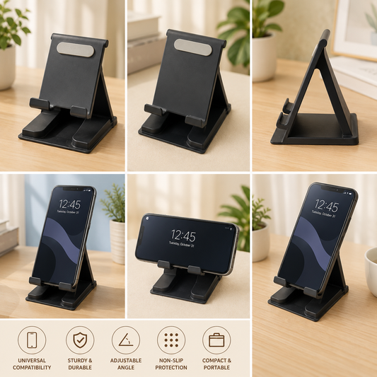 Mobile Phone Mount Tabletop Metallic Holder