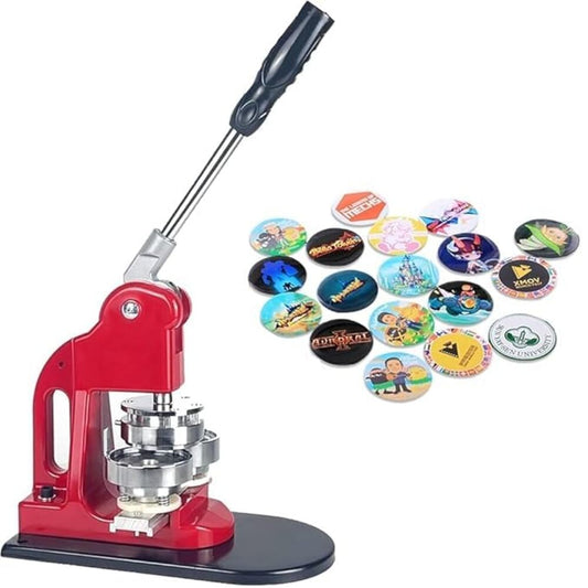Badge Making Machine with Moulds (Round 58 mm and 44mm )