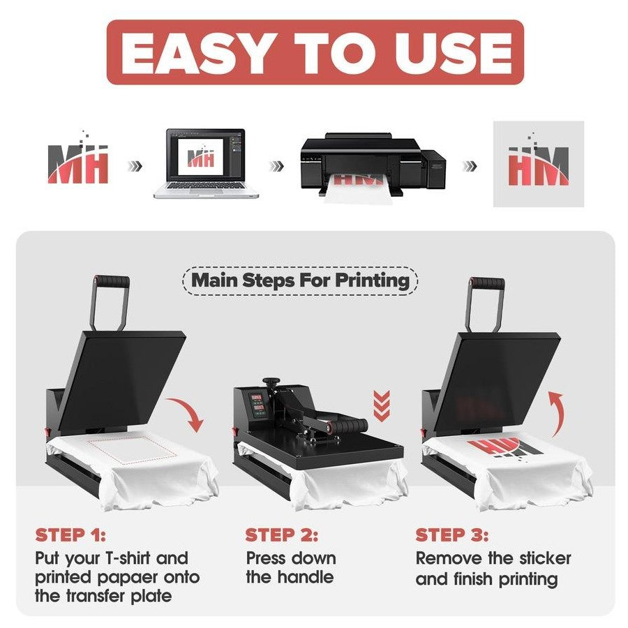 15×15 Flat Heat Press Machine