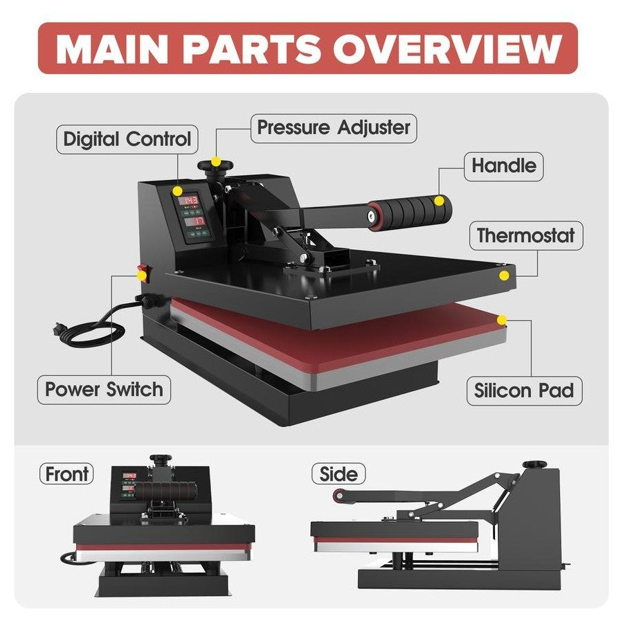 15×15 Flat Heat Press Machine