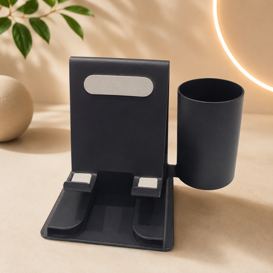 Metal Pen Stand with Mobile Holder