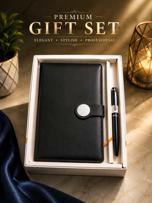 Premium Diary & Pen Gift Set