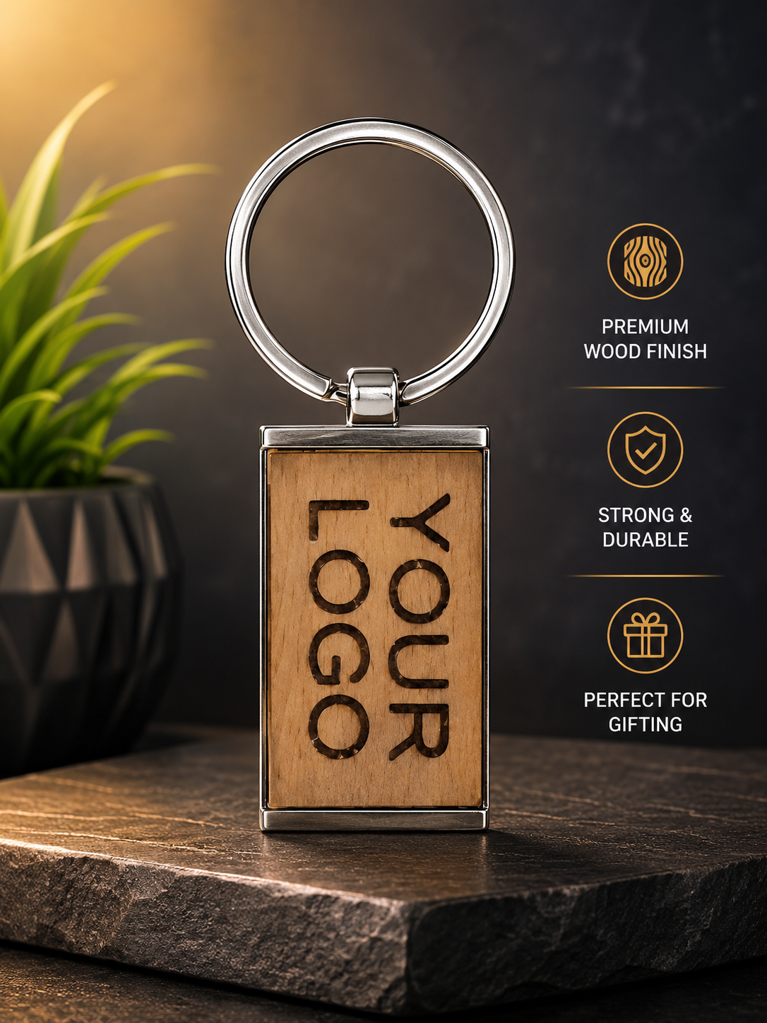 Wooden Keychain
