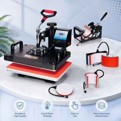 5 in 1 Combo Heat Press Machine