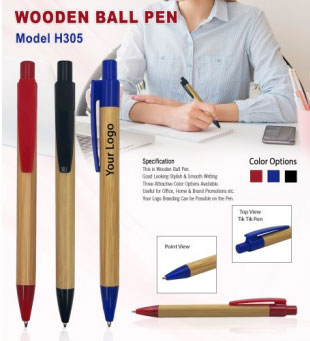 Wooden Ball Pen - H305